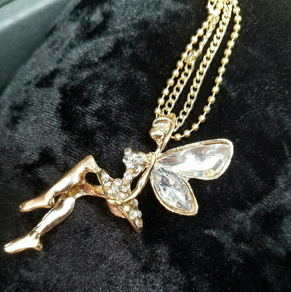 ❤5 for $25❤Feisty Flirty fairy necklace